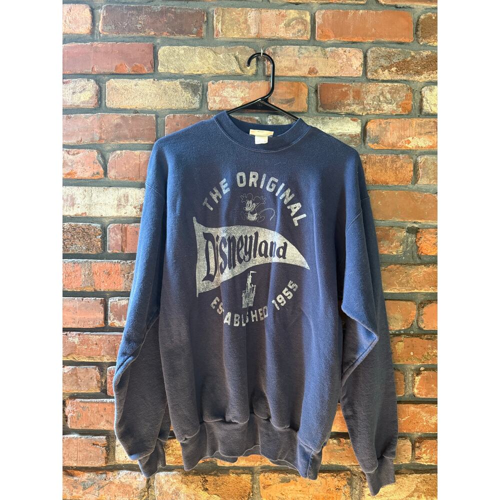 Vintage Style Disney Sweatshirt Navy Blue